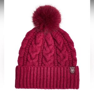 Cozy Cable-Knit Pom Beanie